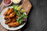 Honey And Lemon Baked Chicken Wings