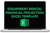 Equipment rental business plan financial model excel template