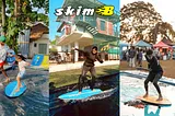 Skimboarding Workshop in a portable Skim-pool by Skim-B