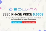 Solvina (SOV) New Generation Decentralized Cryptocurrency.