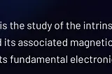 127. Spintronics and it’s properties