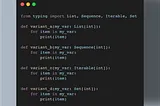 Python: type hinting your collections like a pro