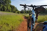 Mountain Biking the Foresthill Divide Trail outside Sac.