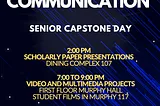 Senior Thesis/Capstone Day — A Personal Reflection on Thesis Night, Interviews with Senior…