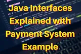 Payment System using Interface