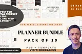 PLR Planner Bundle With Resell Rights — Maximize Your Digital Sales and Profit 100 Percent Today