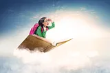 asian-cute-girl-with-glasses-backpack-sitting-book-with-blue-sky — Un Swede