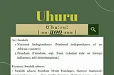 Uhuru — Freedom | Elijah Eros