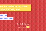 App Promotion in China: Localization, ASO