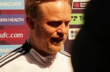 Jonas Eidevall talks to media at West Ham (A)