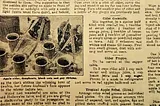 Page out of a 1951 Australian Home Journal with Halloween recipes