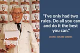 Colonel Sanders Failed 1009 Times Before Succeeding