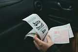 Handful of lottery tickets