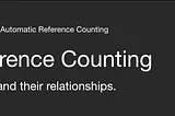 Understanding Automatic Reference Counting (ARC) in Swift.