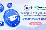 Student Coin now listed on Bitcoin.com Exchange