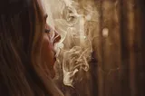 woman smoking