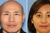 Young Suk Ahn and her husband who tried to bury her alive.