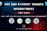 IEEE NSU Student Branch Recruitment Fall’20