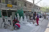 Photo by Author — stone carving in Mandalay, Myanmar