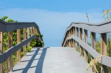 boardwalk at the beach on 30a