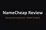 NameCheap Review