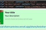 Shared link preview — How to make it work
