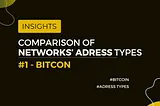 Comparative Bitcoin Address Types for Institutional and Individual Use