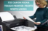 How to Fix White Lining Error in Canon Pixma TS6020 Printer?