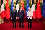 President’s Xi Jinping and Emmanuel Macron Meet at Elysée Palace in Paris