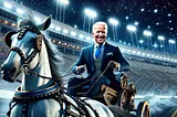 Joe Biden chariot NASCAR stadium