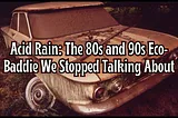 Acid Rain: The 80s/90s Eco-Baddie We Stopped Talking About