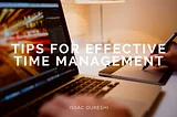 Tips for Effective Time Management