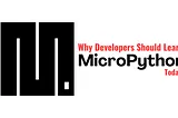 Why Developers Should Learn MicroPython Today? Start Building with MicroPython Today