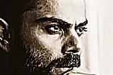 A black-and-white close-up photo of Indian cricketer Virat Kohli!