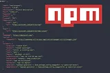A picture of npm package file
