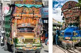 “Colors rule the roads in Pakistan....Truck Art"