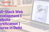 web development institutes in delhi