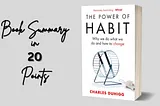 The Power of Habits in 20 Points