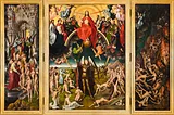 A triptych altarpiece of The Last Judgment by Hans Memling