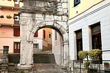 The Arch on an Ancient Roman Road