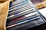 Credit cards in a wallet