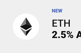 Raise ETH Yield to 2.5% APY