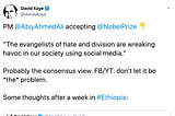 Ethiopia, the scourge of ‘hate speech’ & American social media