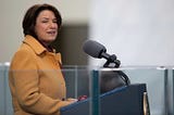 Sen. Amy Klobuchar at the 2021 Presidential Inauguration ceremony