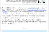 Quantum from McKinsey