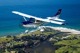 Photo of a Cessna in flight.