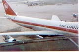 Air Canada plane at terminal