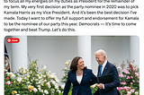 official tweet from President Biden on his decision to step down