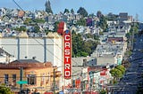 A view of the Castro Theater.