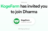 KogeFarm — Dharma.io Partnership